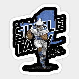 Devin Singletary Carolina Player Map Sticker